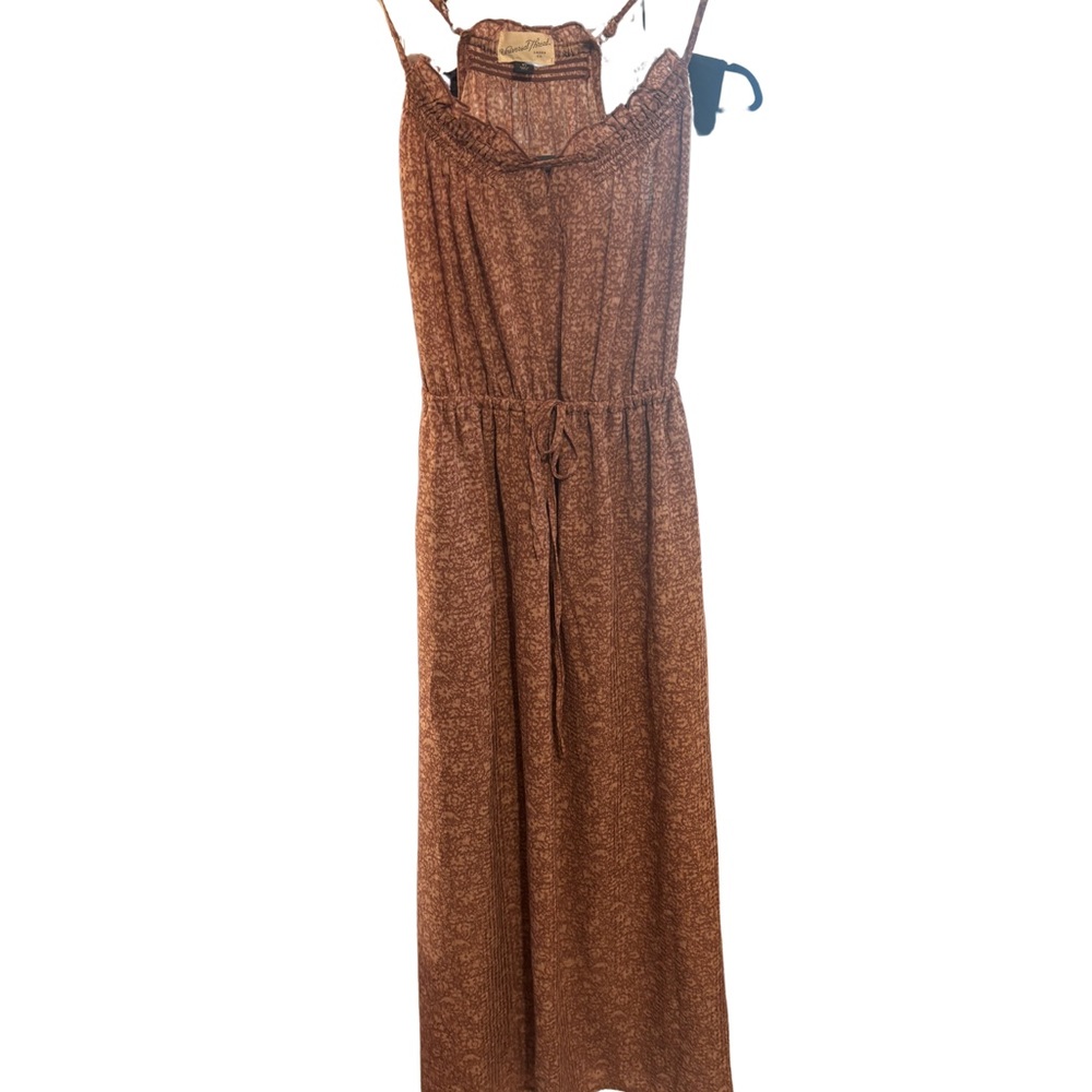 Universal Thread Mauve Printed Sleeveless Maxi Dress XS New